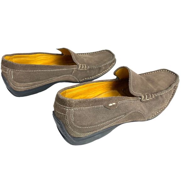 Bacco Bucci Brown Leather Driving Loafers Crespo Moccasins Shoe Mens Sz 10 M - Picture 7 of 14